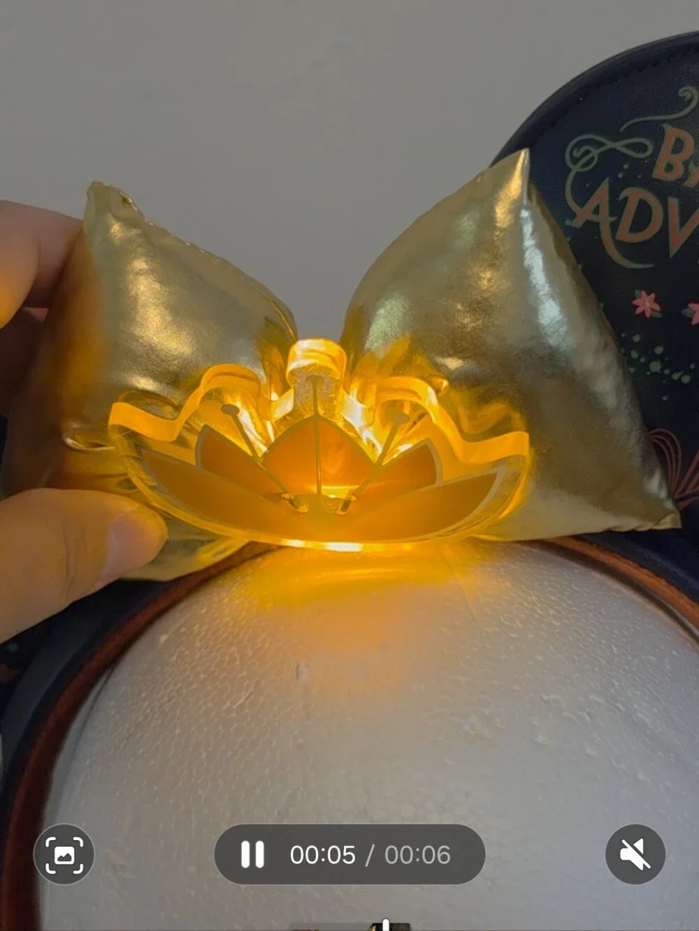 Thiana's Bayou Adventure Minnie Ears Headband - Navy & Gold